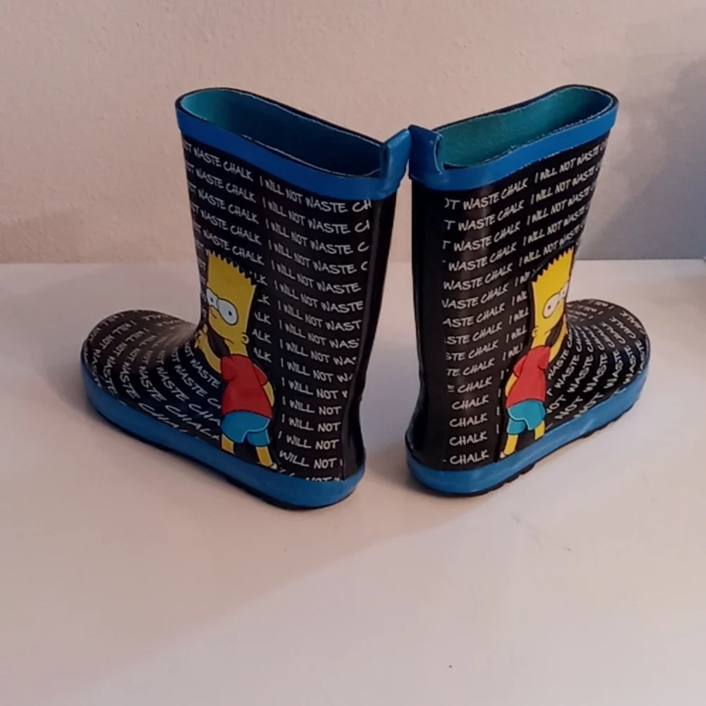 Rare Bart Simpson Kids Rain Boots - Picture 10 of 10